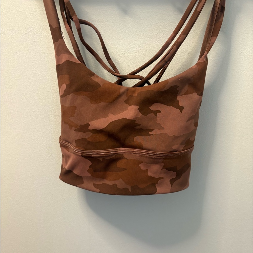 Lululemon Athletica Brown Camo Bra